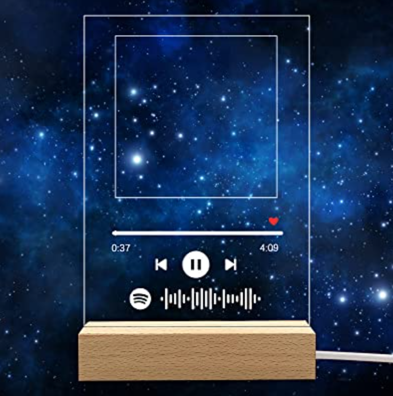 Customizable Photo Music Album Cover Night Light Carved Name Song Photo Frame Customizable Photo Music Album Cover Night Light Carved Name Song Photo Frame